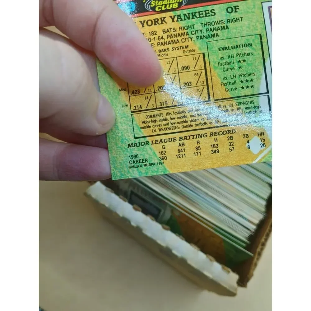 1990 Topps Stadium Baseball Lot - Unsorted - 1lb 8oz